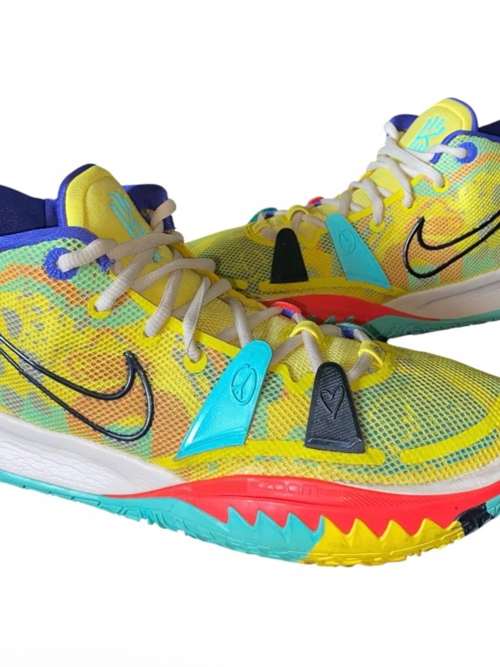 Size 10.5 - Nike Kyrie 7 1 World 1 People Yellow CQ9326-700 Worn